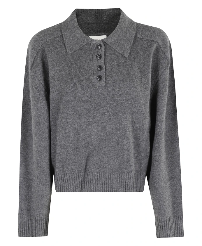 Кашемировый пуловер, антрацитовый цвет, воротник с лацканами. Loulou Studio, серый
Кашемировый пуловер, антрацитовый цвет, воротник с лацканами. Loulou Studio, серый