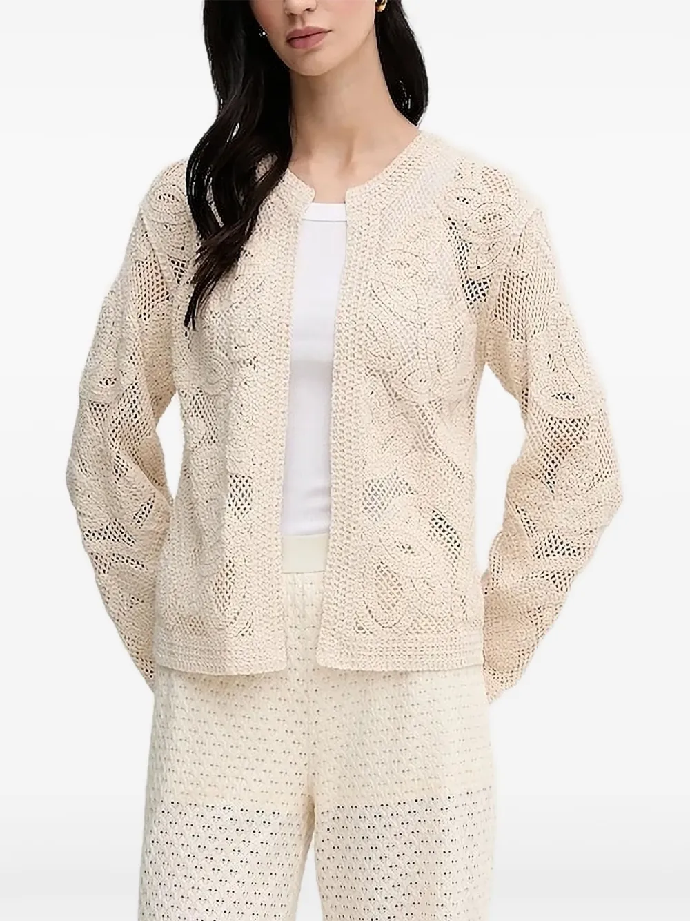 Жакет с цветочным кружевом Pedro Del Hierro, нейтральный
Жакет с цветочным кружевом Pedro Del Hierro, нейтральный