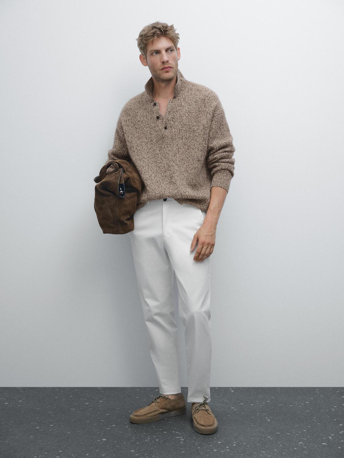 Облегающие текстурированные брюки Massimo Dutti, песочный
Облегающие текстурированные брюки Massimo Dutti, песочный
