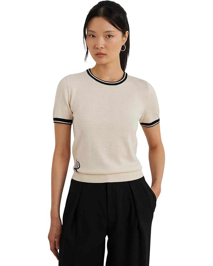 Свитер Lauren Ralph Lauren Petite Two-tone Short-sleeve Sweater, цвет Mascarpone Cream/Black
Свитер Lauren Ralph Lauren Petite Two-tone Short-sleeve Sweater, цвет Mascarpone Cream/Black
