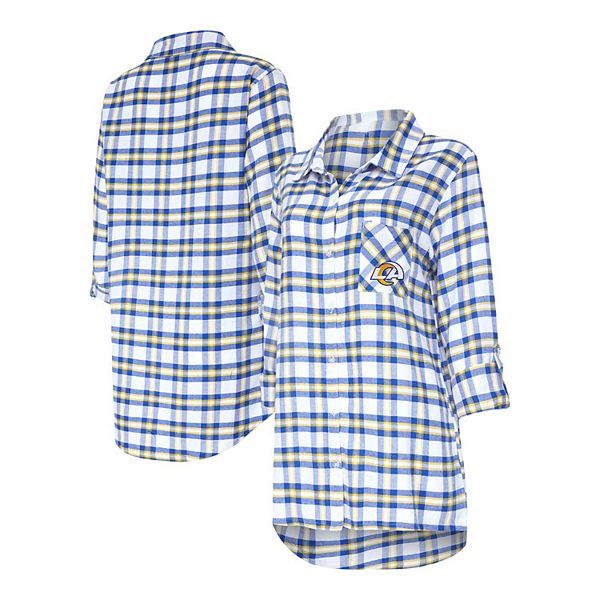 Женская ночная сорочка с длинным рукавом на пуговицах concepts sport royal los angeles rams sienna plaid Unbranded
Женская ночная сорочка с длинным рукавом на пуговицах concepts sport royal los angeles rams sienna plaid Unbranded