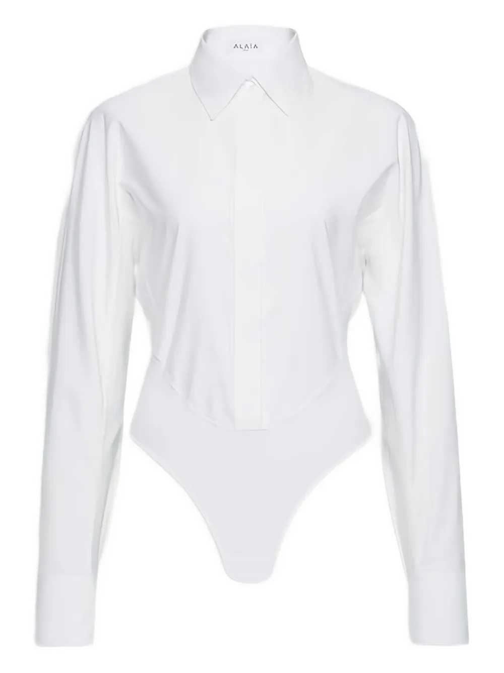 Поплиновый комбинезон-рубашка Alaïa, белый
Поплиновый комбинезон-рубашка Alaïa, белый
