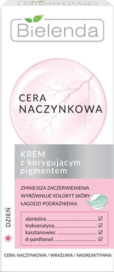 Крем с корректирующим пигментом на день, 50 мл Bielenda, Cera Naczynkowa
Крем с корректирующим пигментом на день, 50 мл Bielenda, Cera Naczynkowa