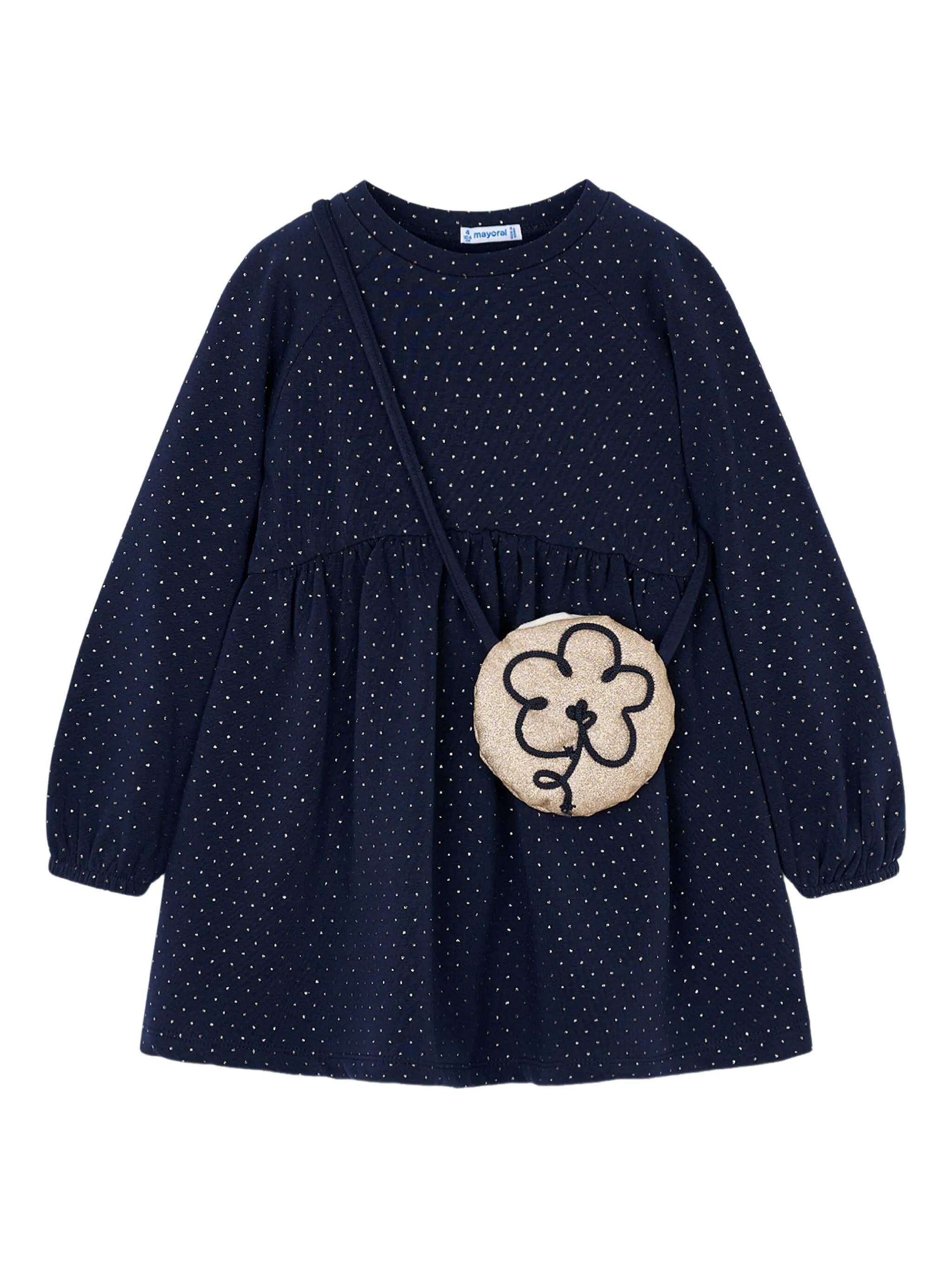 Платье с цветочной аппликацией Mayoral, синий
Платье с цветочной аппликацией Mayoral, синий