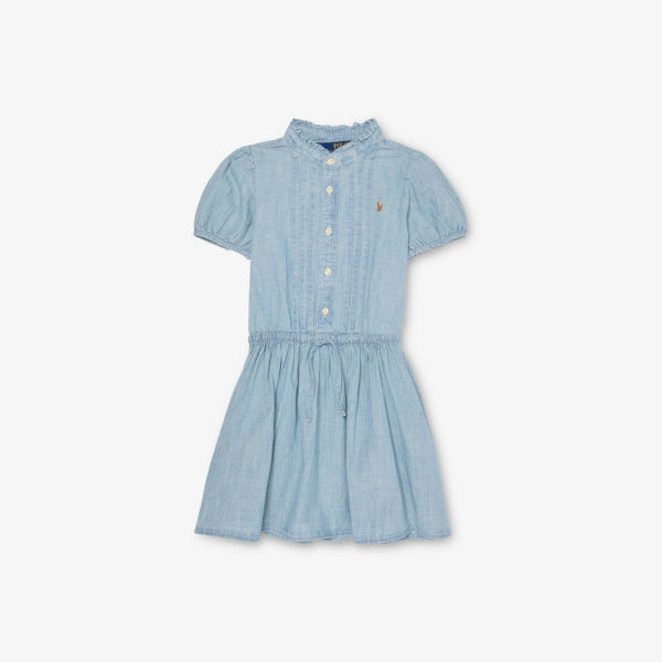 Платье джинсовое детское Polo Ralph Lauren с расклешенными рукавами-фонариками, синий
Платье джинсовое детское Polo Ralph Lauren с расклешенными рукавами-фонариками, синий