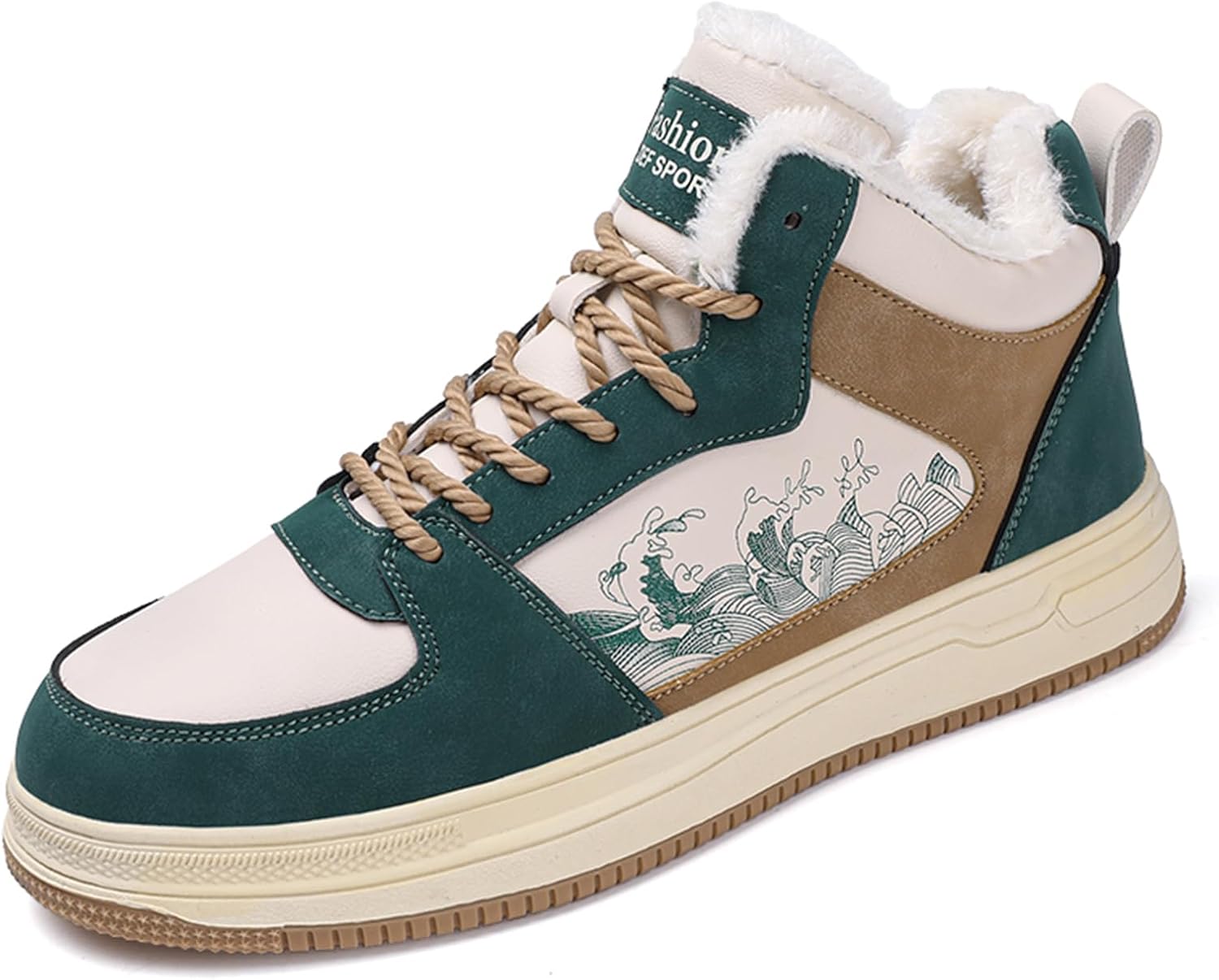 Мужские модные кроссовки SPWAGYM, высокие скейт-обувь, стильные кроссовки для мужчин, повседневная обувь для ходьбы, темно-зеленый
Мужские модные кроссовки SPWAGYM, высокие скейт-обувь, стильные кроссовки для мужчин, повседневная обувь для ходьбы, темно-зеленый