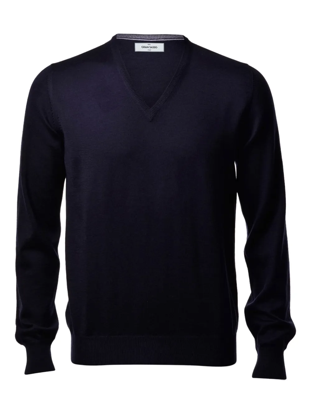 Шерстяной свитер с V-образным вырезом Gran Sasso, синий
Шерстяной свитер с V-образным вырезом Gran Sasso, синий