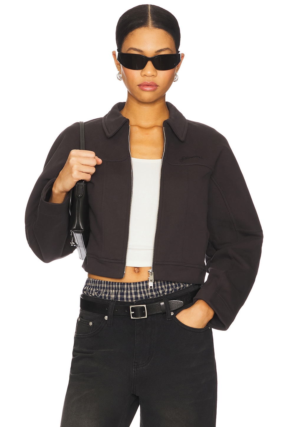 Тяжелый бомбер из махровой ткани Ganni, phantom
Тяжелый бомбер из махровой ткани Ganni, phantom