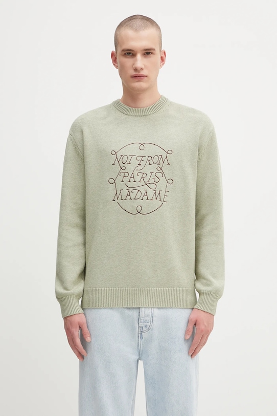 Шерстяной свитер La Maille Slogan Tresses Drôle De Monsieur, зеленый
Шерстяной свитер La Maille Slogan Tresses Drôle De Monsieur, зеленый