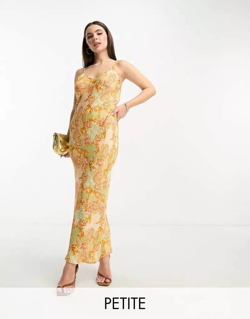 Атласное платье макси с роскошным золотистым цветочным принтом Never Fully Dressed Petite
Атласное платье макси с роскошным золотистым цветочным принтом Never Fully Dressed Petite