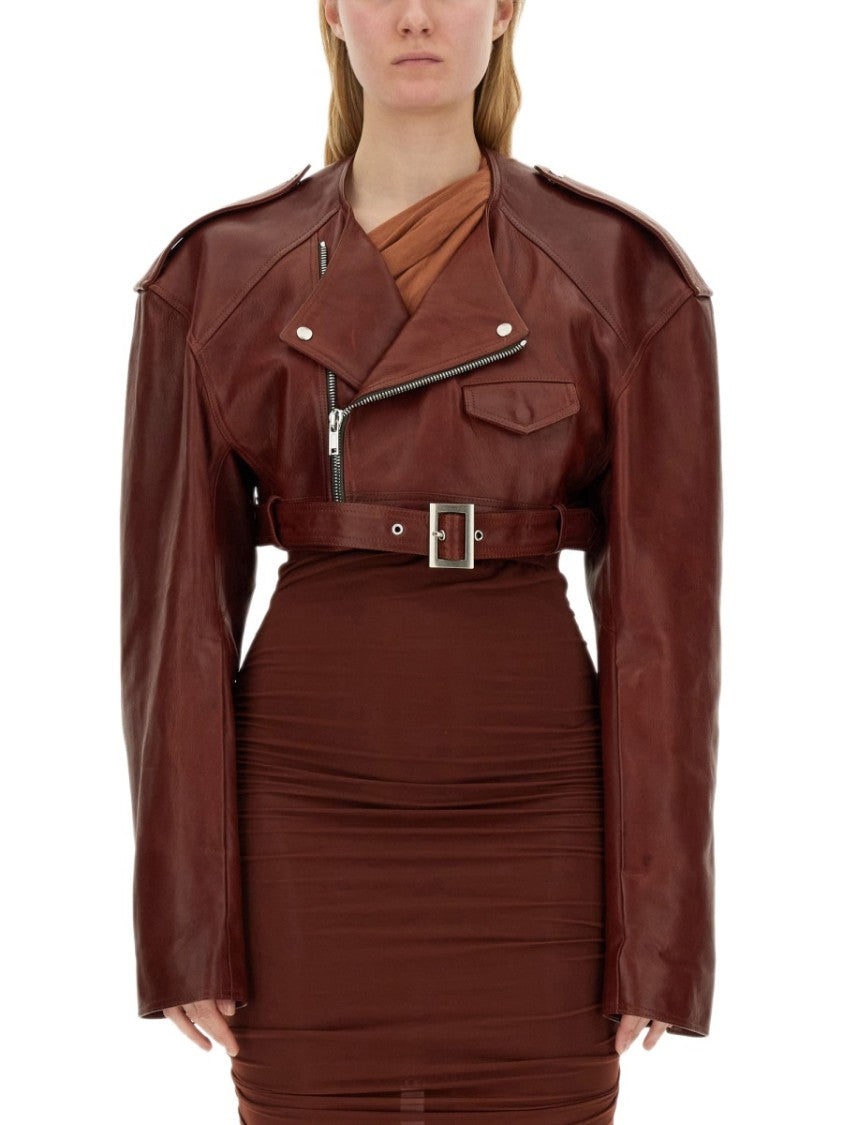 Кожаная куртка Rick Owens, Burgundy
Кожаная куртка Rick Owens, Burgundy