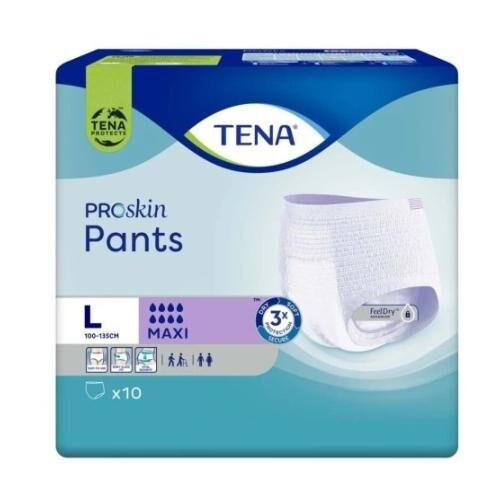 Впитывающие трусики, 10 шт. Tena Pants Proskin Maxi L
Впитывающие трусики, 10 шт. Tena Pants Proskin Maxi L