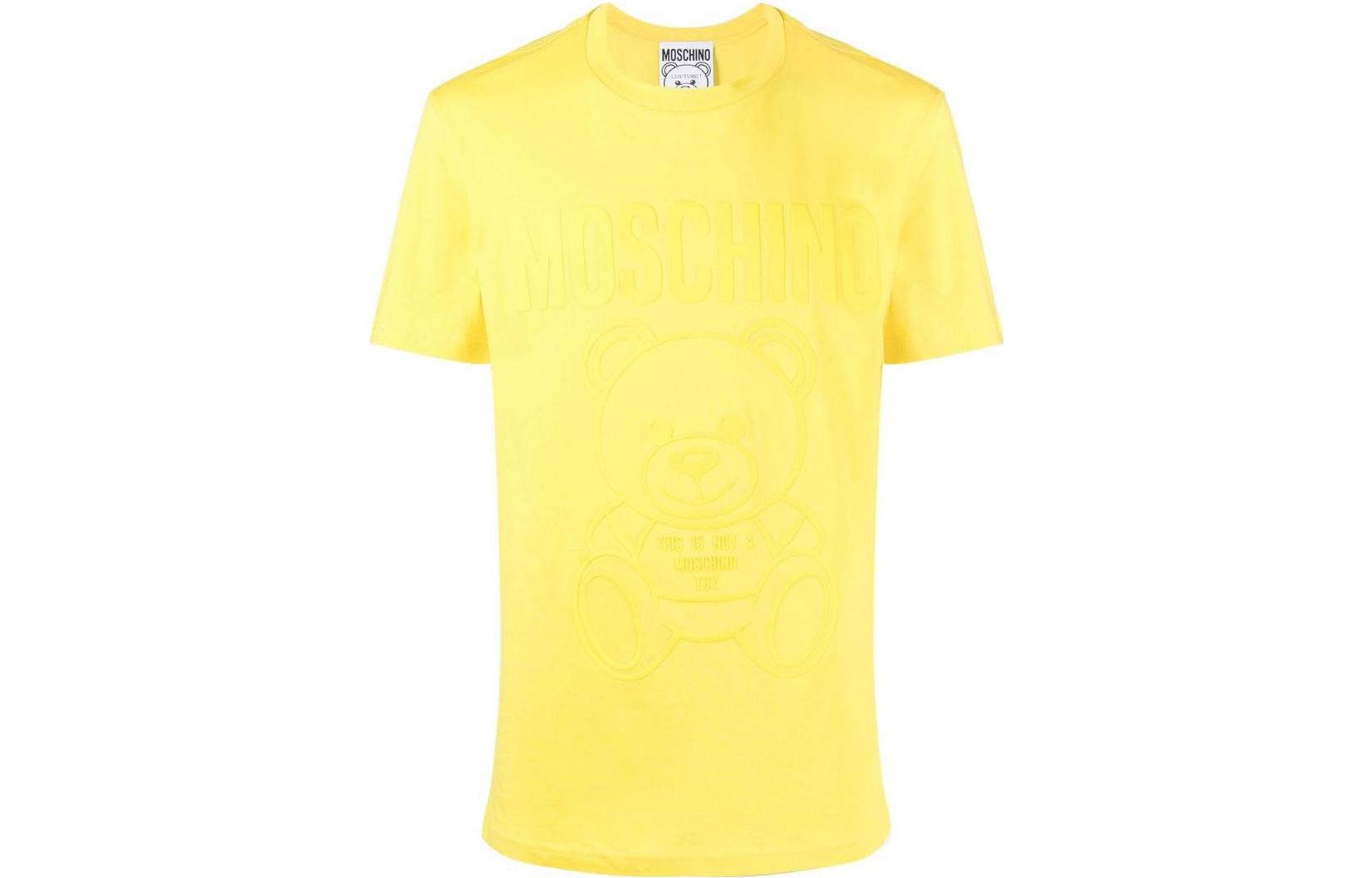 Футболка с принтом логотипа MOSCHINO, желтая
Футболка с принтом логотипа MOSCHINO, желтая
