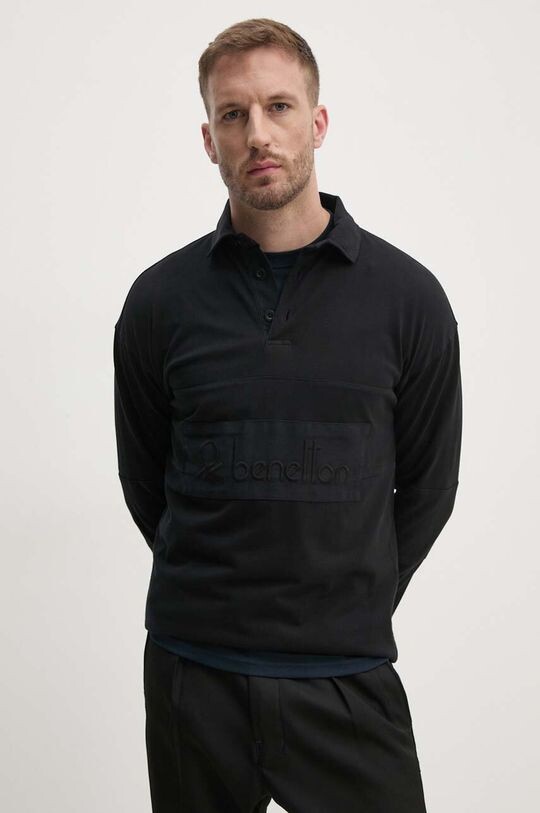 Хлопковая рубашка с длинным рукавом United Colors of Benetton, черный
Хлопковая рубашка с длинным рукавом United Colors of Benetton, черный