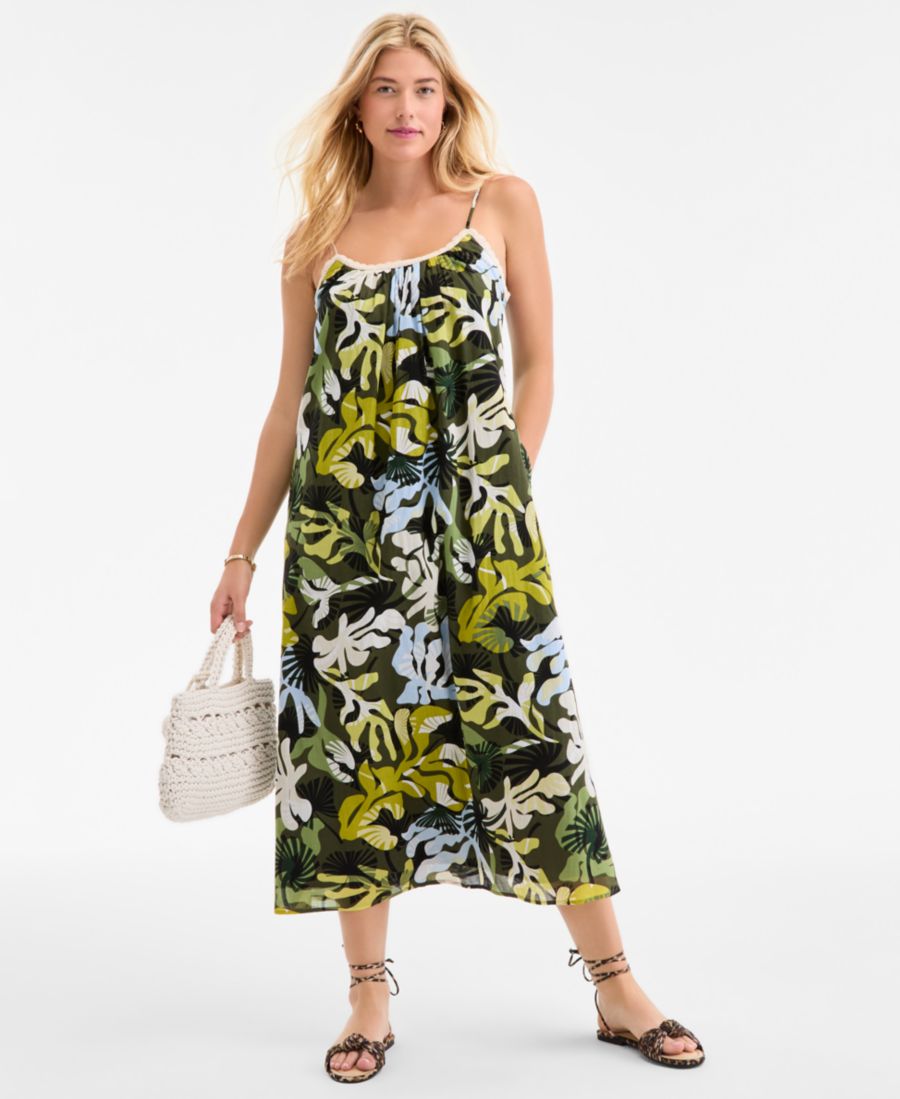 Женское миди-платье-комбинация с кружевной отделкой On 34th, Palmetto Combo
Женское миди-платье-комбинация с кружевной отделкой On 34th, Palmetto Combo