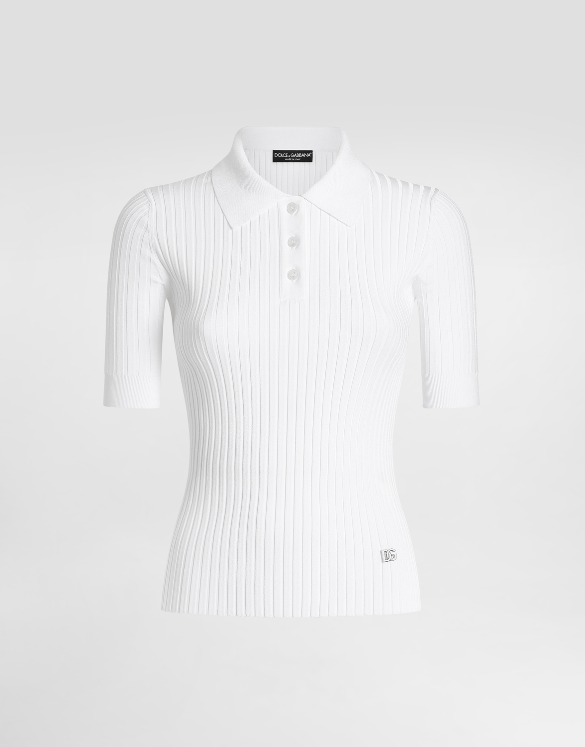 Вискозное поло Dolce & Gabbana, белый
Вискозное поло Dolce & Gabbana, белый