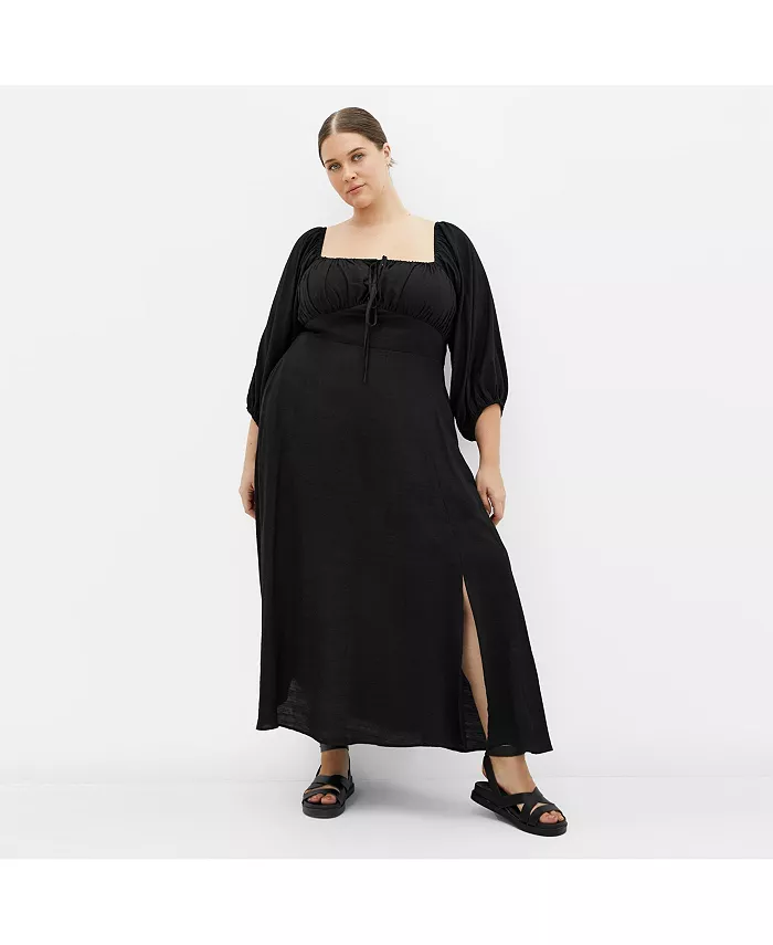 Платье Abbigail больших размеров с рукавами локтями CITY CHIC, черный
Платье Abbigail больших размеров с рукавами локтями CITY CHIC, черный