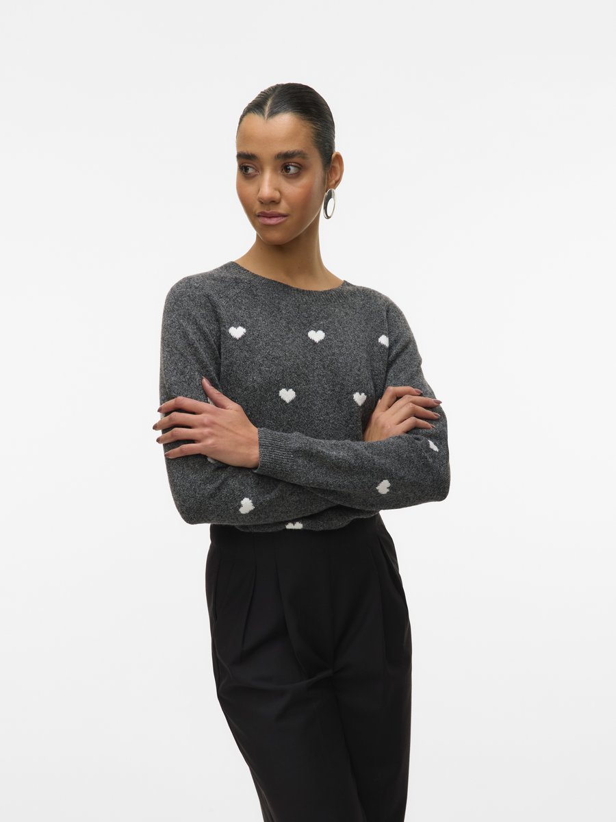 Джемпер Vero Moda VMDOFFY INTARSIA, Dark Grey Melange/White/Grey
Джемпер Vero Moda VMDOFFY INTARSIA, Dark Grey Melange/White/Grey