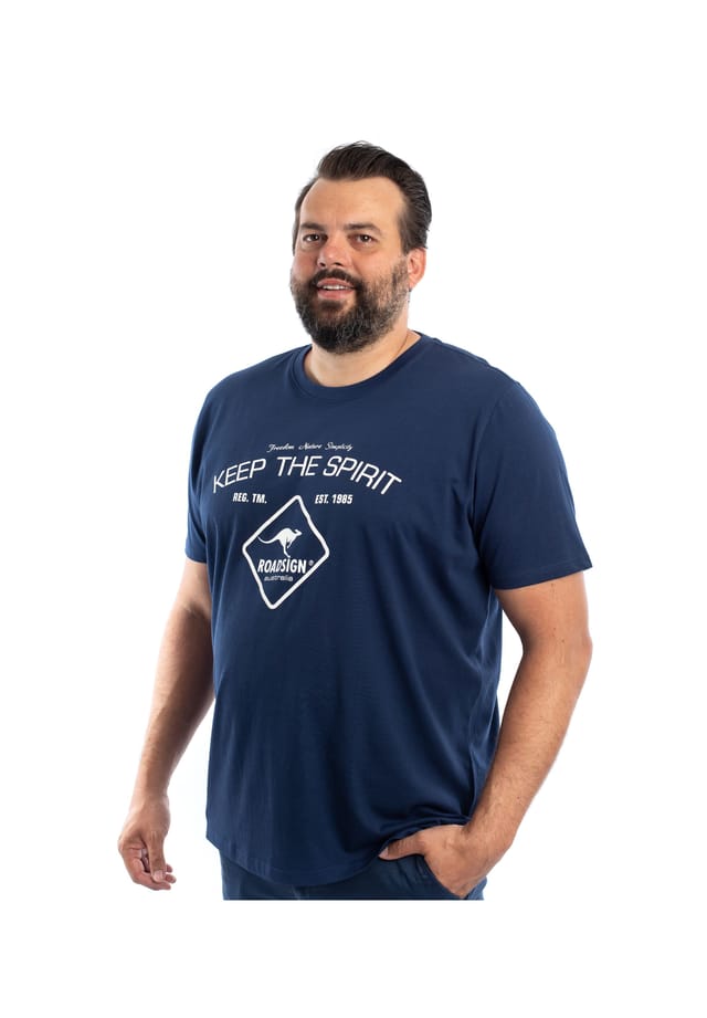 Футболка Spirit однотонная рубашка больших размеров с принтом спереди Roadsign Australia, синий
Футболка Spirit однотонная рубашка больших размеров с принтом спереди Roadsign Australia, синий