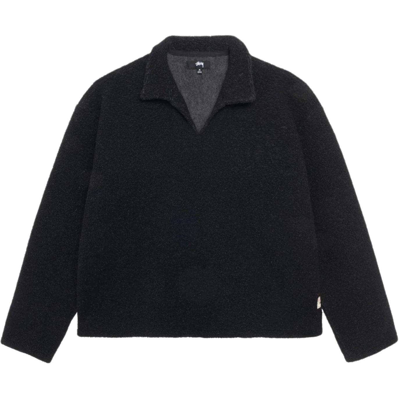 Свитер из шерстяной смеси с отделкой шерпой Stussy, черный
Свитер из шерстяной смеси с отделкой шерпой Stussy, черный