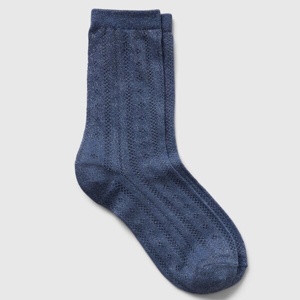 Короткие носки с люрексом и ажурным переплетением Gap, голубой
Короткие носки с люрексом и ажурным переплетением Gap, голубой