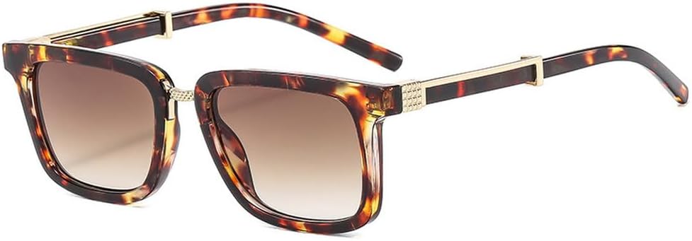 Мужские солнцезащитные очки в стиле ретро с двухцветным оправой, градиентные, защита от УФ-излучения UV400; женские солнцезащитные очки в стиле панк с леопардовым принтом TKKTLLT, Leopard Tea Gradient
Мужские солнцезащитные очки в стиле ретро с двухцветным оправой, градиентные, защита от УФ-излучения UV400; женские солнцезащитные очки в стиле панк с леопардовым принтом TKKTLLT, Leopard Tea Gradient