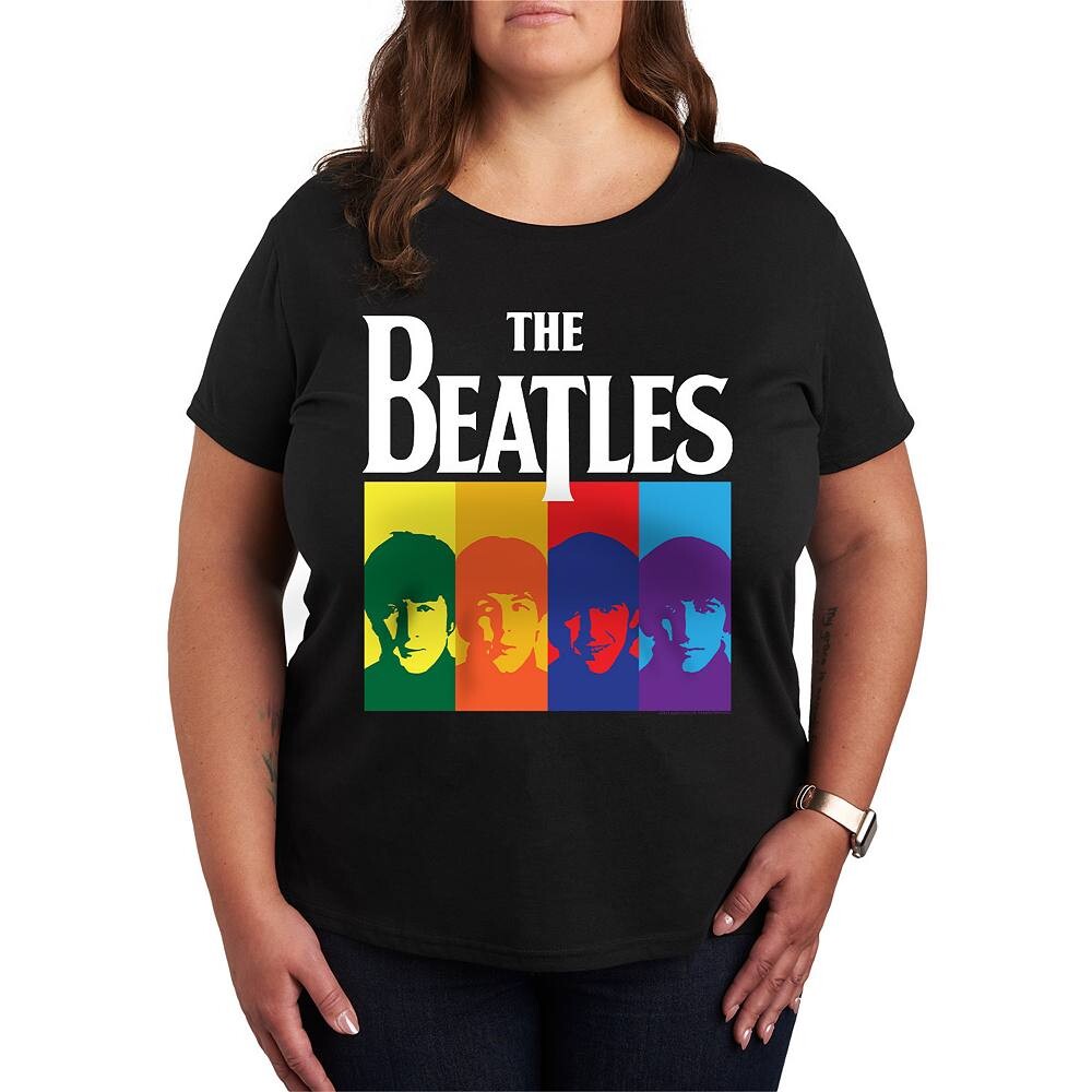 Плюс размер Футболка с цветными блоками и графическим принтом The Beatles Licensed Character, черный
Плюс размер Футболка с цветными блоками и графическим принтом The Beatles Licensed Character, черный