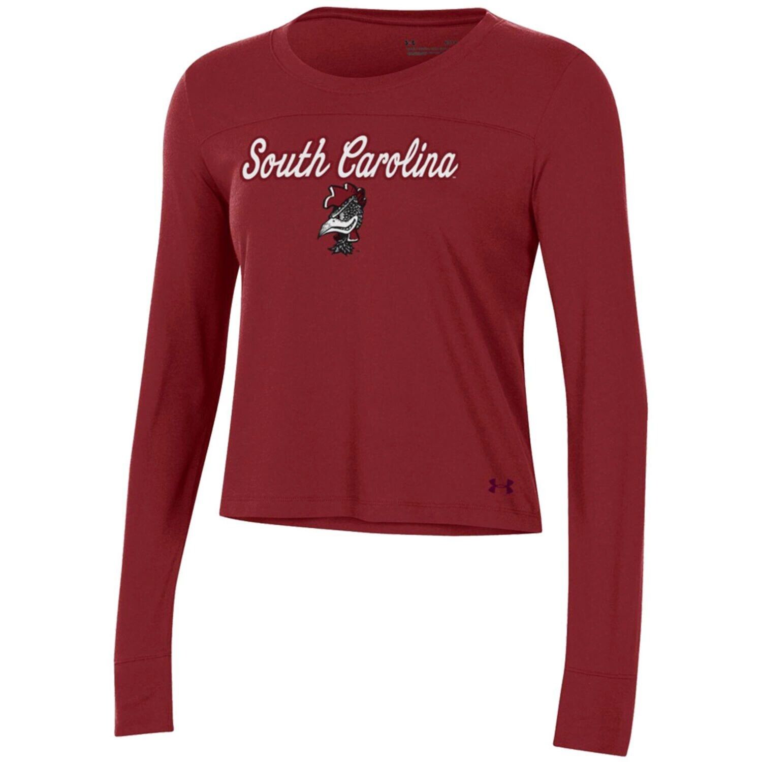 Женская укороченная футболка с длинными рукавами Under Armour Cardinal South Carolina Gamecocks Vault Under Armour
Женская укороченная футболка с длинными рукавами Under Armour Cardinal South Carolina Gamecocks Vault Under Armour
