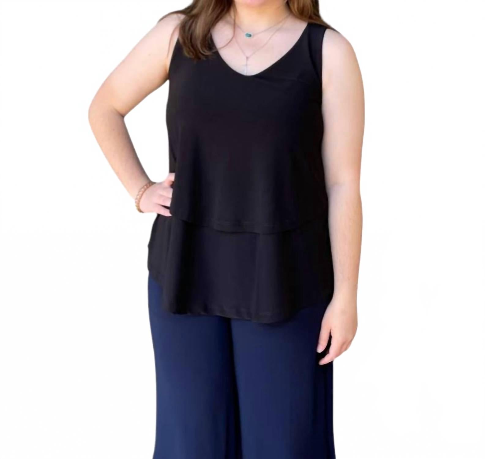 Многослойный топ черного цвета Artex
Многослойный топ черного цвета Artex