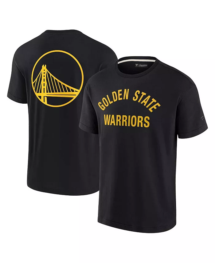 Мужская и женская черная супермягкая футболка Golden State Warriors Fanatics Signature
Мужская и женская черная супермягкая футболка Golden State Warriors Fanatics Signature
