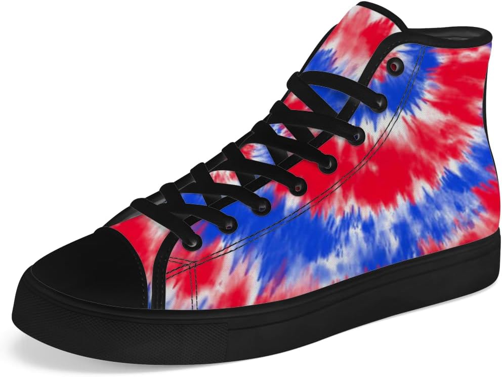 Мужские и женские высокие кеды с узором тай-дай на холщовой ткани, высокие кроссовки на шнуровке, повседневная обувь Chebing, красный/синий
Мужские и женские высокие кеды с узором тай-дай на холщовой ткани, высокие кроссовки на шнуровке, повседневная обувь Chebing, красный/синий