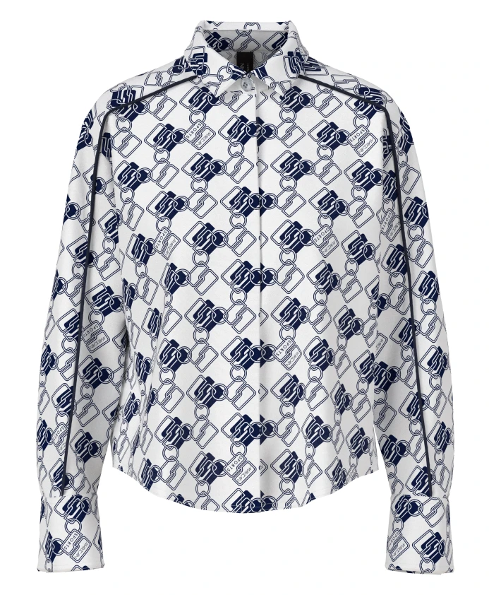 Блузка с принтом в виде кубов Marc Cain, белый
Блузка с принтом в виде кубов Marc Cain, белый