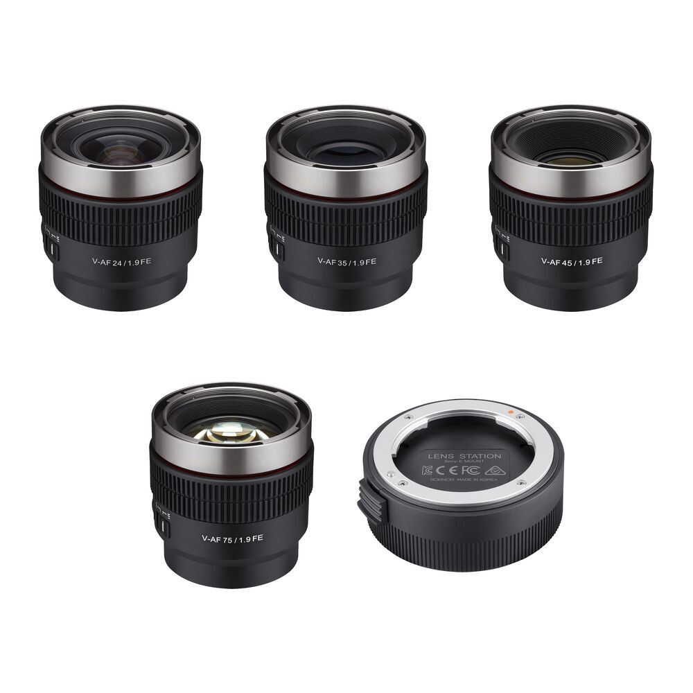 Rokinon Cine AF T1.9 - полнокадровый комплект из 4 объективов 24/35/45/75 мм с объективной станцией (Sony E)
Rokinon Cine AF T1.9 - полнокадровый комплект из 4 объективов 24/35/45/75 мм с объективной станцией (Sony E)