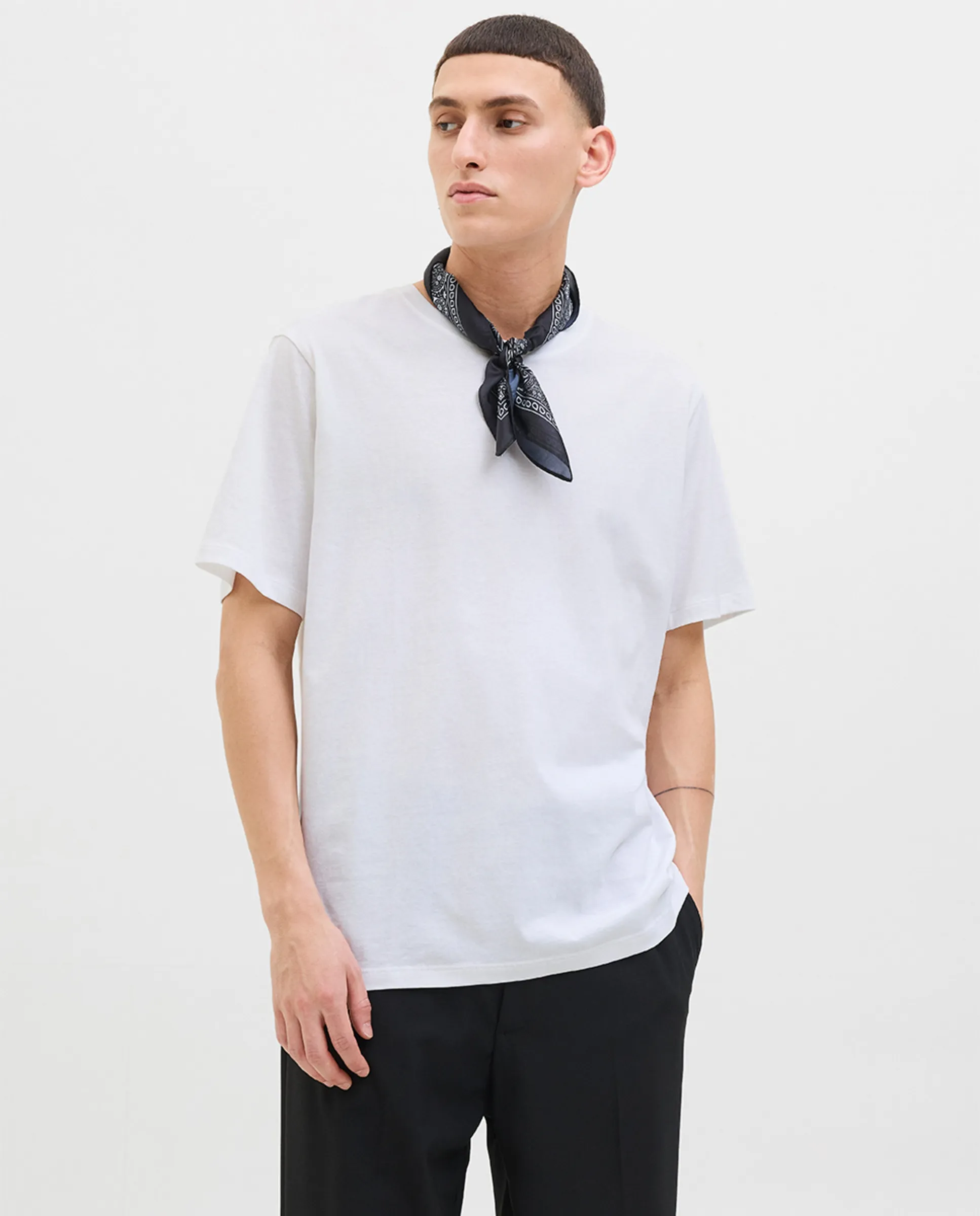 Мужская футболка с коротким рукавом, однотонная, с принтом на спине Jack & Jones, белый
Мужская футболка с коротким рукавом, однотонная, с принтом на спине Jack & Jones, белый