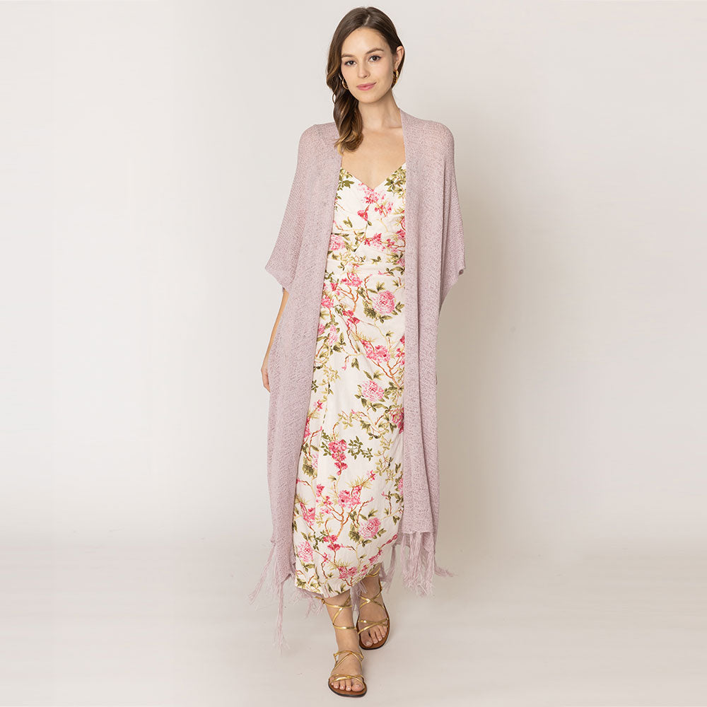 Вязаный пончо с бахромой TRUEDAMES, розовый
Вязаный пончо с бахромой TRUEDAMES, розовый