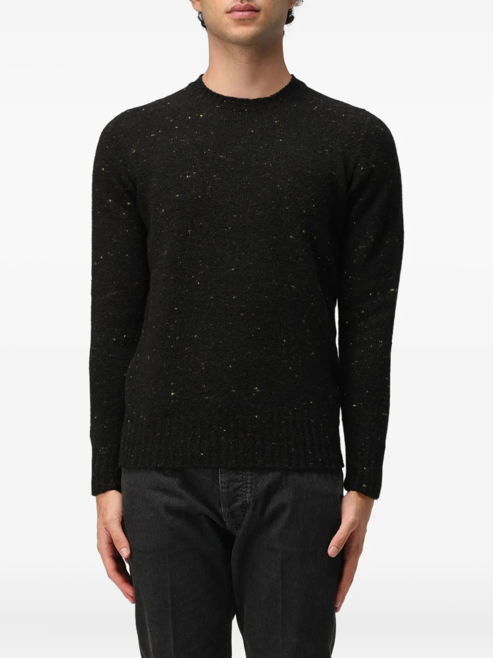 Свитер с круглым вырезом и крапинками Drumohr, черный
Свитер с круглым вырезом и крапинками Drumohr, черный