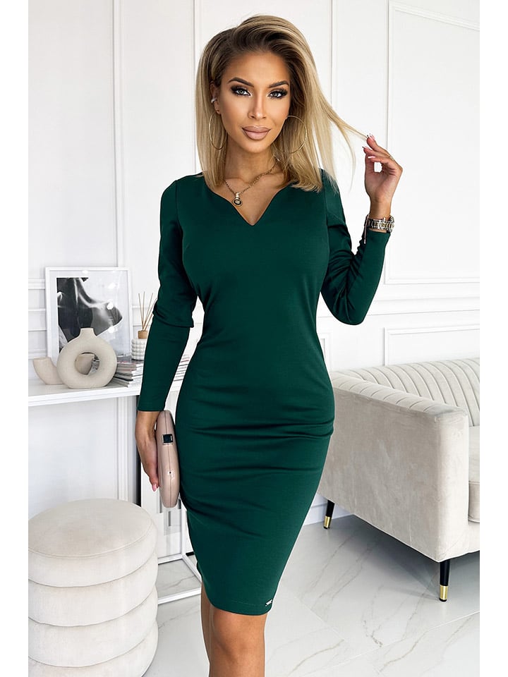Платье до колена numoco Kleid, зеленый
Платье до колена numoco Kleid, зеленый
