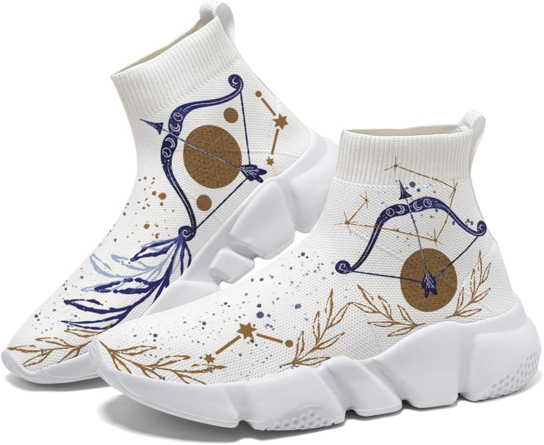 Мужские кроссовки для бега, повседневные теннисные, дышащие, вязаные; женские кроссовки с противоскользящей подошвой, носки для ходьбы, с рисунком 12 созвездий Hetios, Sagittarius
Мужские кроссовки для бега, повседневные теннисные, дышащие, вязаные; женские кроссовки с противоскользящей подошвой, носки для ходьбы, с рисунком 12 созвездий Hetios, Sagittarius