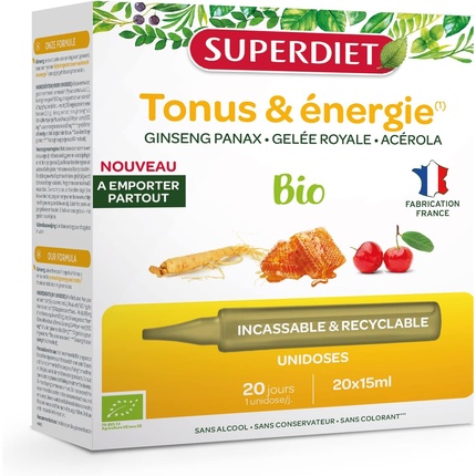 Женьшень Маточное молочко Ацерола Тоник Усилитель Защиты Superdiet
Женьшень Маточное молочко Ацерола Тоник Усилитель Защиты Superdiet