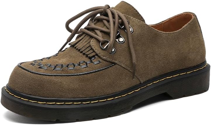 Замшевые оксфорды с толстой подошвой, повседневные шнурованные туфли, доступны в черном, коричневом и хаки Conson-Ks
Замшевые оксфорды с толстой подошвой, повседневные шнурованные туфли, доступны в черном, коричневом и хаки Conson-Ks