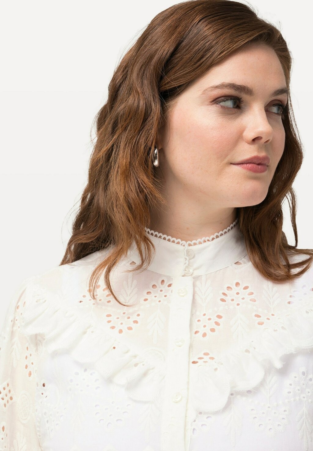 Блузка на пуговицах Ulla Popken, кремовый
Блузка на пуговицах Ulla Popken, кремовый