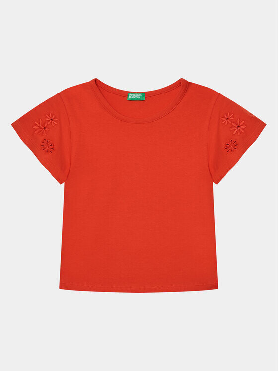 Футболка узкого кроя United Colors Of Benetton, красный 
Футболка узкого кроя United Colors Of Benetton, красный