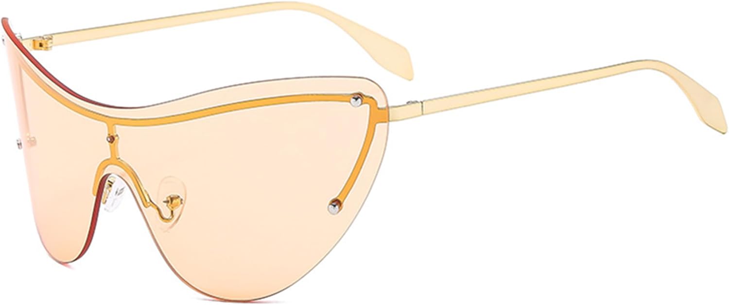 Солнцезащитные очки bullabulling Y2K серебристого цвета в футуристическом металлическом стиле, киберпанк, концертные очки для женщин и мужчин, солнцезащитные очки для косплея, Champagne
Солнцезащитные очки bullabulling Y2K серебристого цвета в футуристическом металлическом стиле, киберпанк, концертные очки для женщин и мужчин, солнцезащитные очки для косплея, Champagne