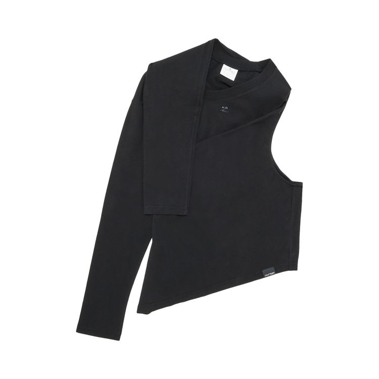 Футболка Courrèges Off Shoulder T-Shirt Black, черный 
Футболка Courrèges Off Shoulder T-Shirt Black, черный