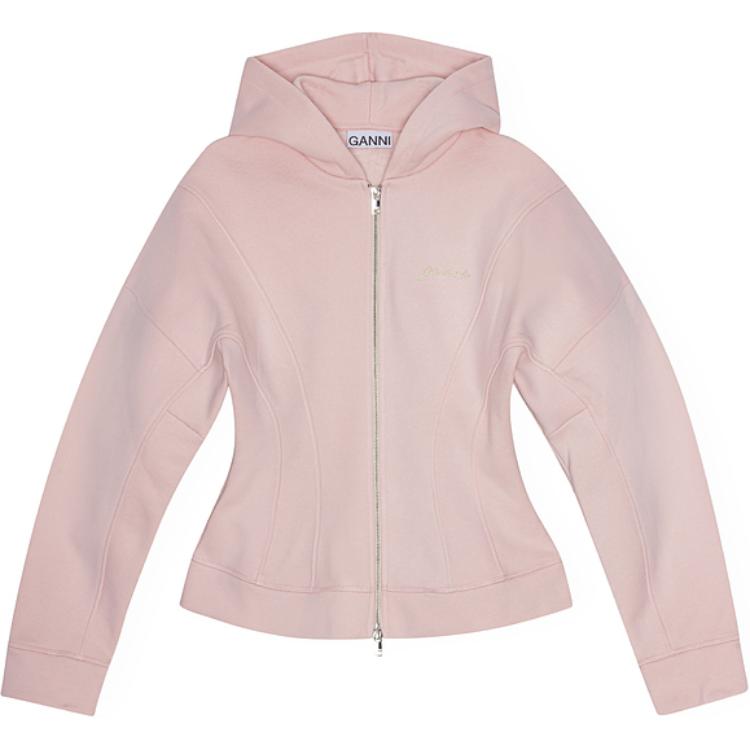 Застегивающаяся худи-куртка GANNI, розовый
Застегивающаяся худи-куртка GANNI, розовый