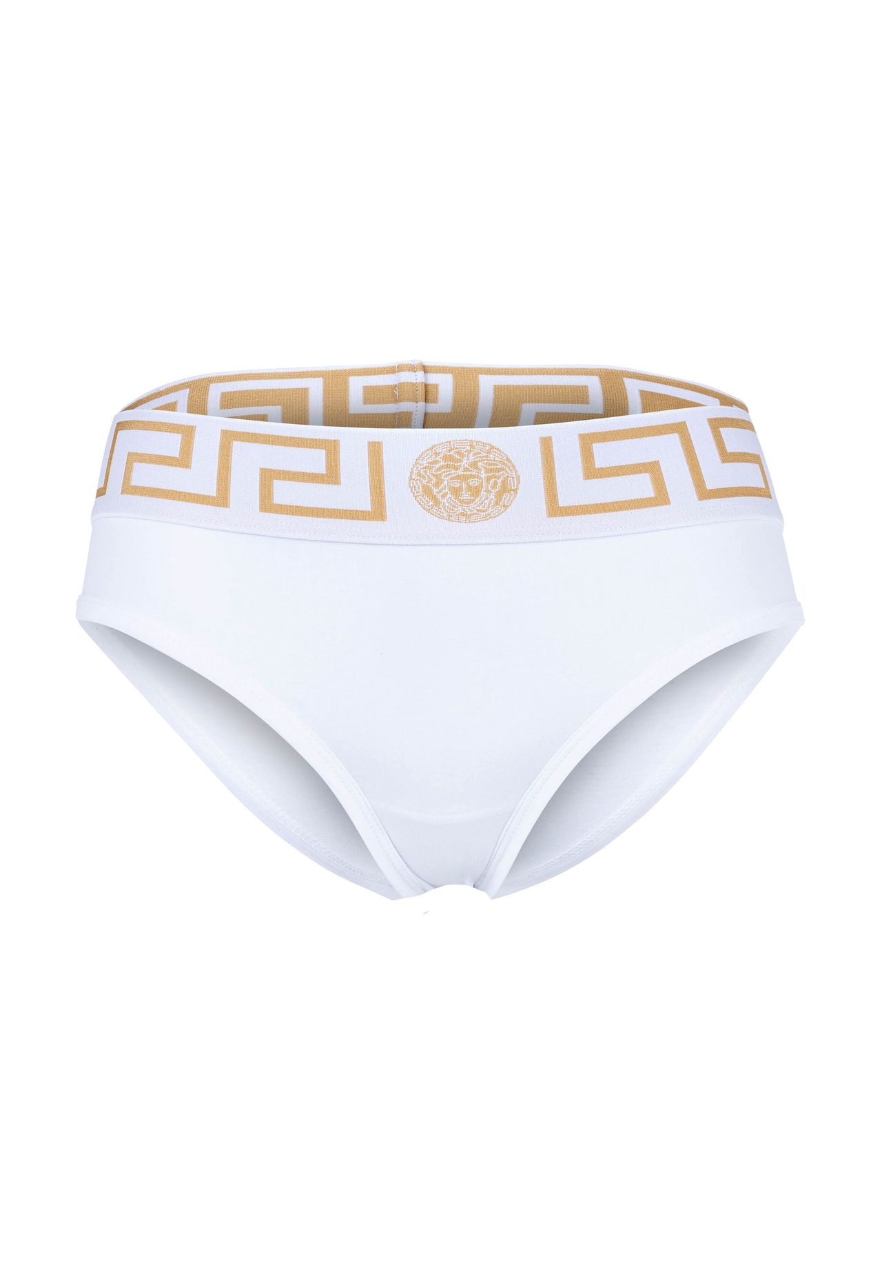 Женские бразильские трусы - TOPEKA, нижнее белье, натуральный хлопок, би-стрейч VERSACE, белый