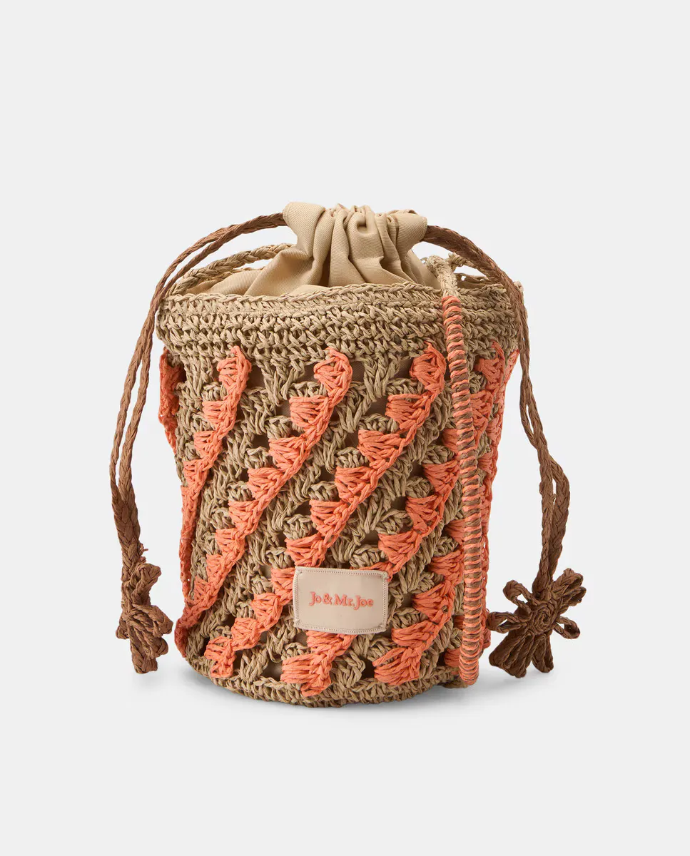 Сумка через плечо вязаная двухцветная Jo & Mr. Joe, оранжевый
Сумка через плечо вязаная двухцветная Jo & Mr. Joe, оранжевый