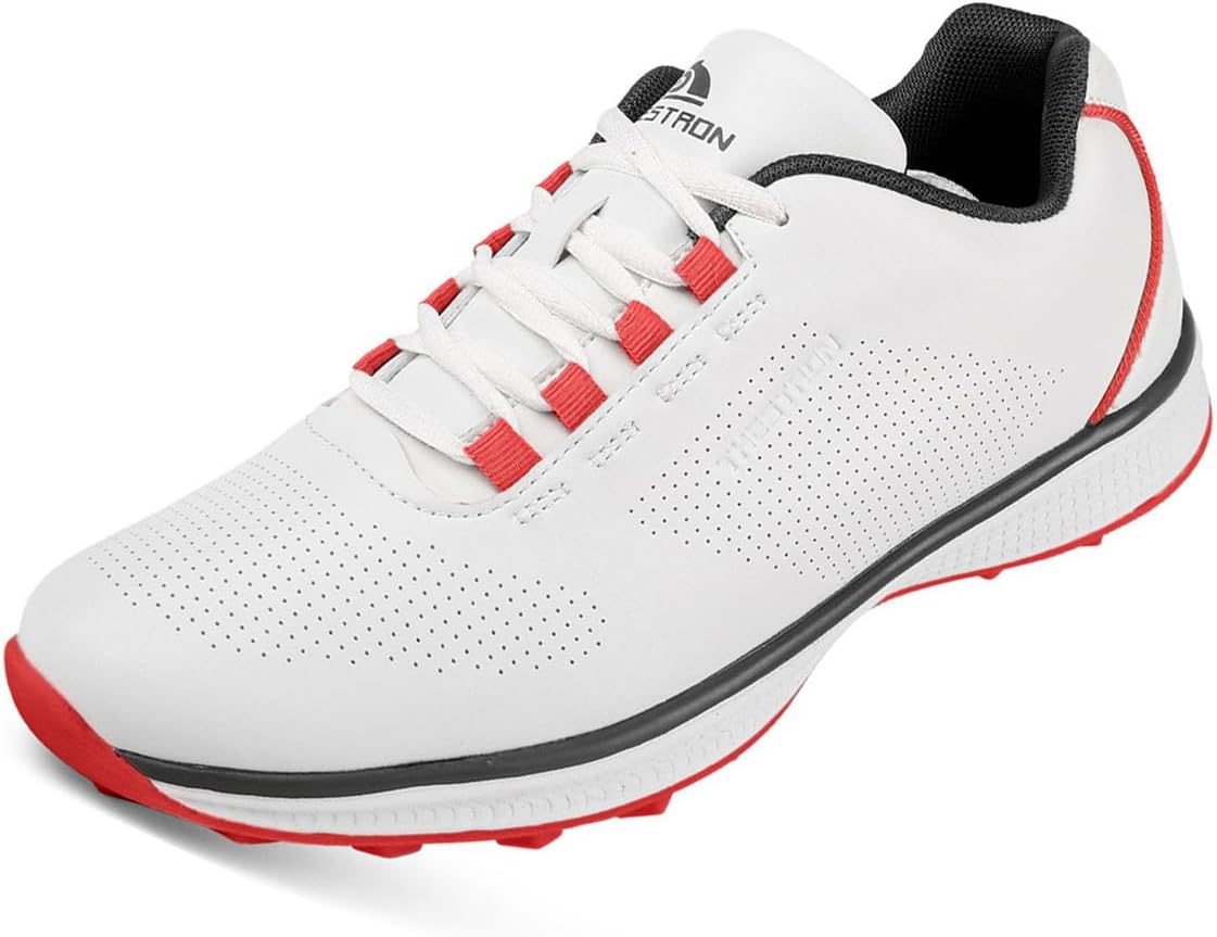 Мужские водонепроницаемые гольф-кроссовки, легкие для ходьбы, спортивные кеды без шипов, повседневные фитнес-тренеры Omcam, белый
Мужские водонепроницаемые гольф-кроссовки, легкие для ходьбы, спортивные кеды без шипов, повседневные фитнес-тренеры Omcam, белый