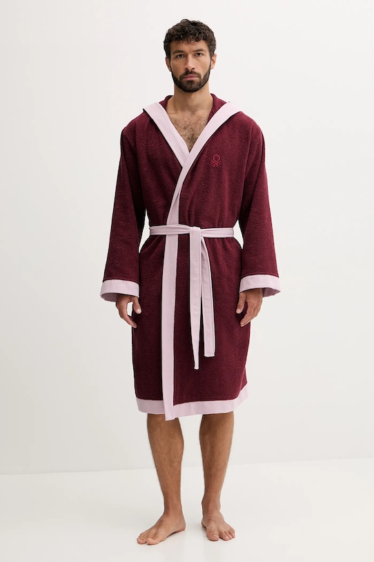 Хлопковый халат United Colors Of Benetton, бордовый
Хлопковый халат United Colors Of Benetton, бордовый