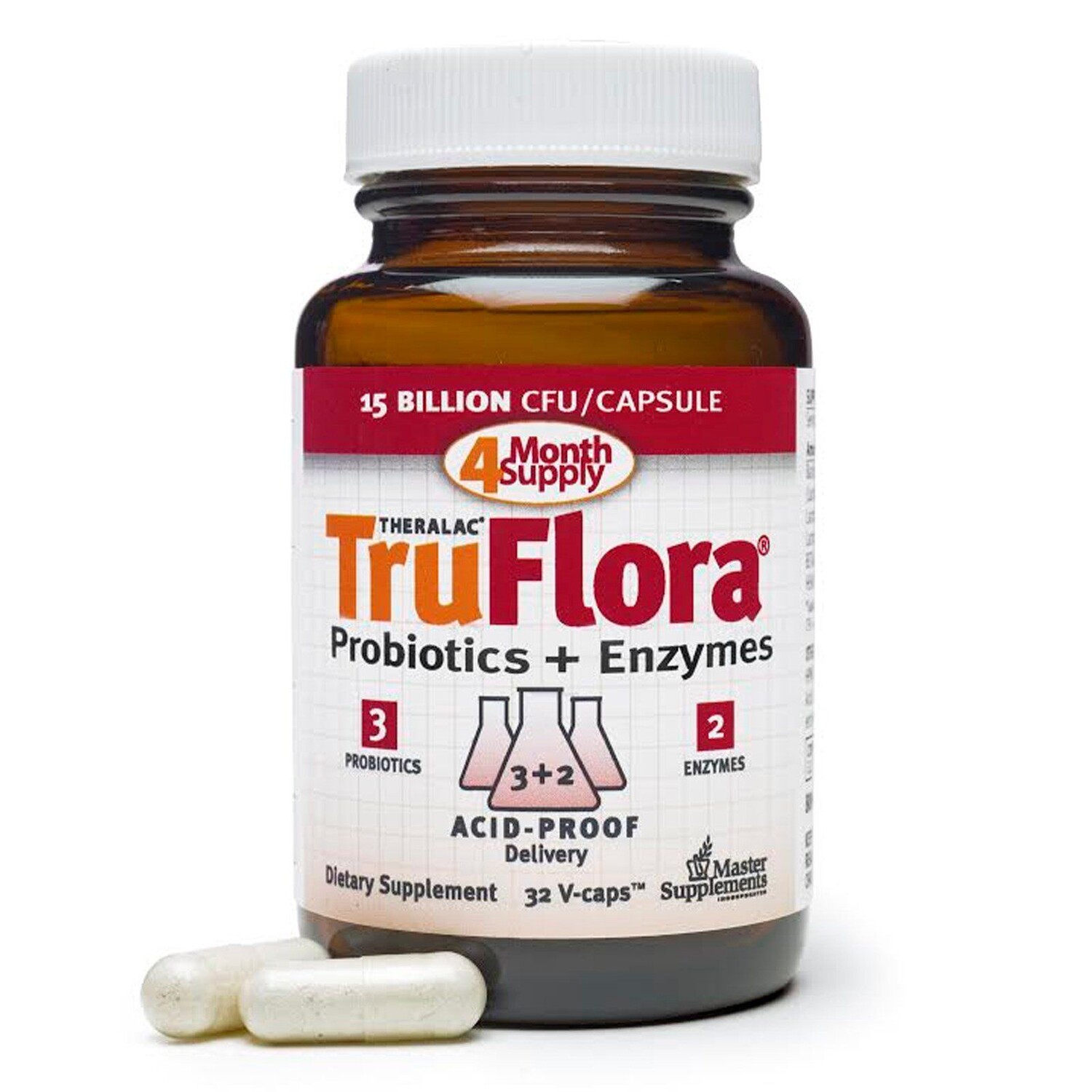 Master Supplements TruFlora пробиотики и ферменты 32 вегетарианских капсулы
Master Supplements TruFlora пробиотики и ферменты 32 вегетарианских капсулы
